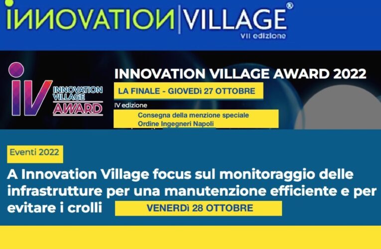Innovation Village 2022: il 27 e 28 ottobre l’Ordine degli Ingegneri protagonista di due eventi della rassegna