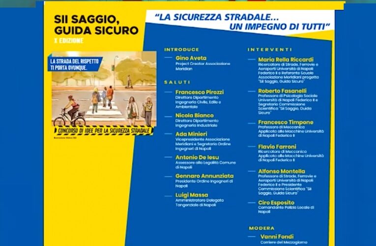 “Sii saggio, guida sicuro”. Incontro con scolaresche e studenti universitari al Politecnico Federiciano